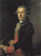 Joaquin Inza Portrait of Tomas de Iriarte oil